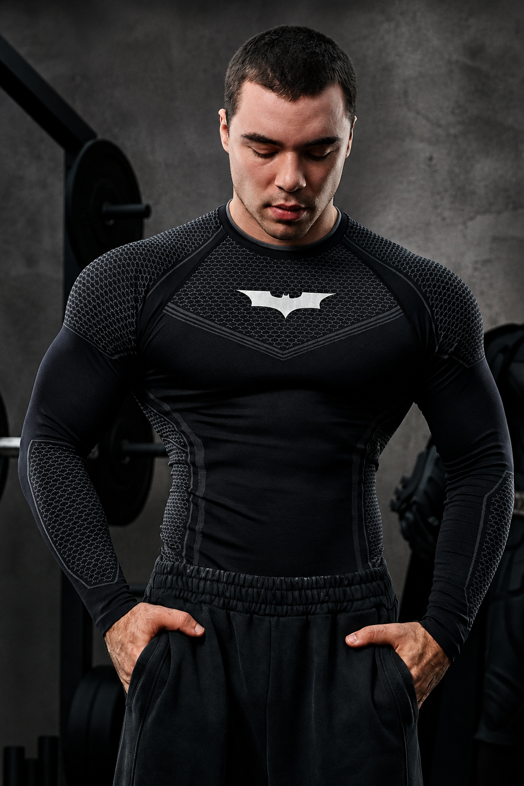 8004 - Batman Compression Longsleeves New Colors