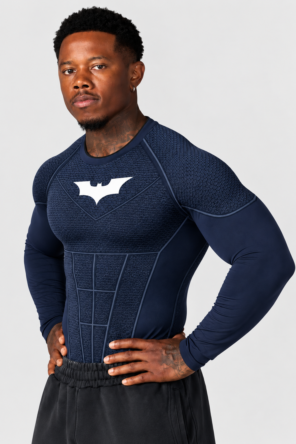 8004 - Batman Compression Longsleeves New Colors