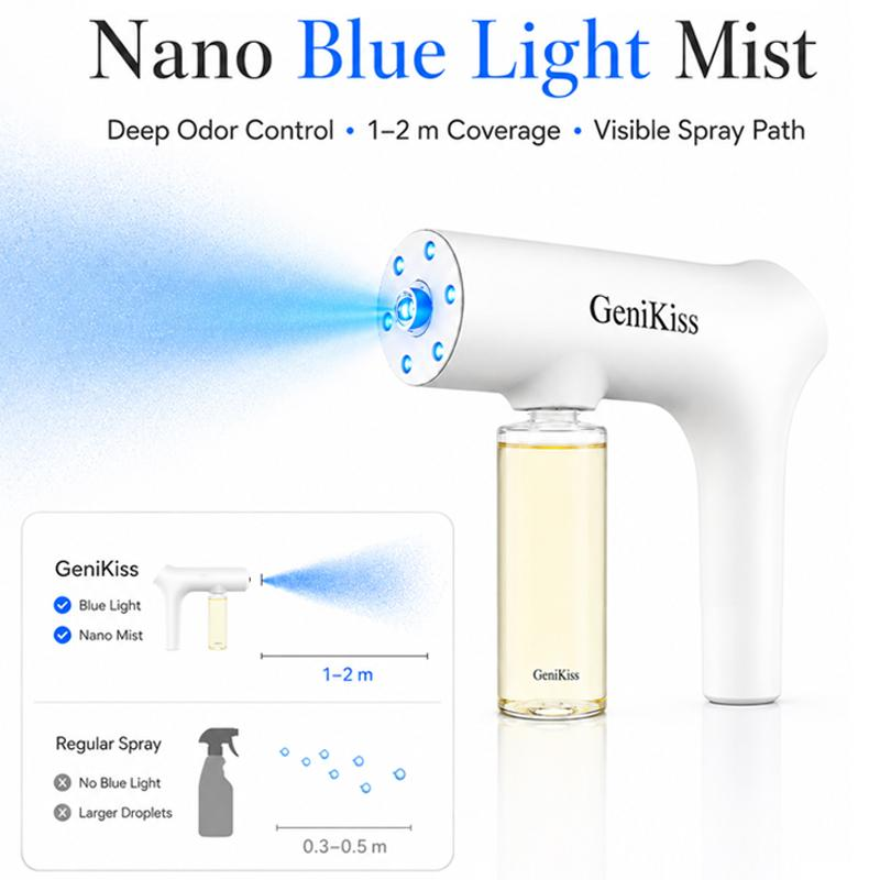 GeniKiss Nano Blue Light Probiotic Deodorizer Spray Kit