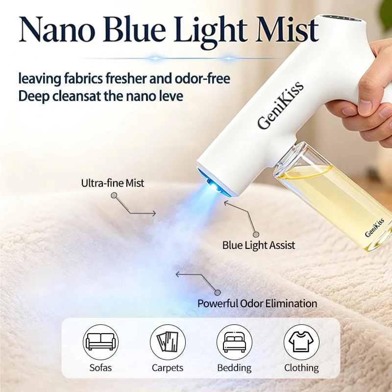 GeniKiss Nano Blue Light Probiotic Deodorizer Spray Kit