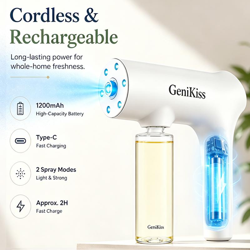 GeniKiss Nano Blue Light Probiotic Deodorizer Spray Kit